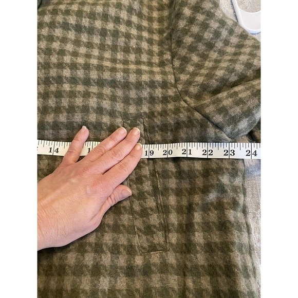 Oat New York Houndstooth Oversized Cropped Wool Blend Shacket/ Jacket NWT XL - Picture 6 of 9